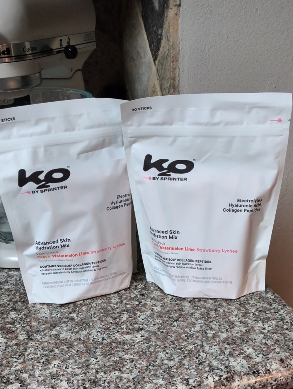 K20 by Sprinter Advanced Skin Hydration Mix - Variety Pack (2 Packs)